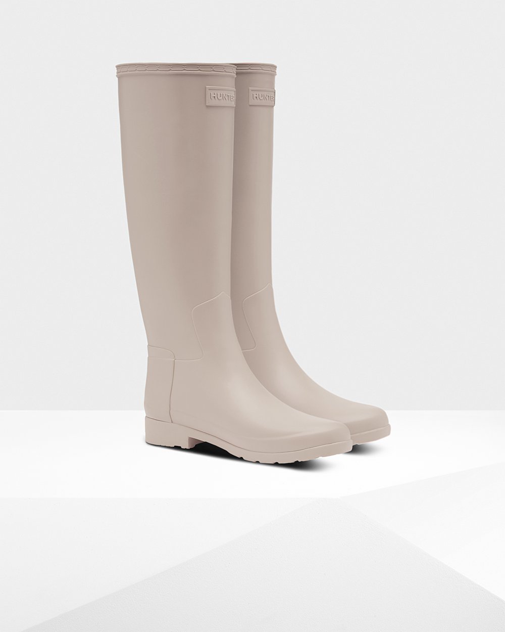 Botas de Lluvia Altas Hunter Mujer - Refined Slim Fit - Grises - NRLDGJM-36